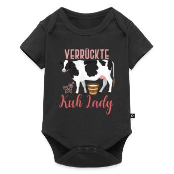 Kuh Kuhglock - Baby Premium Kurzarmbody - Schwarz - Vorne