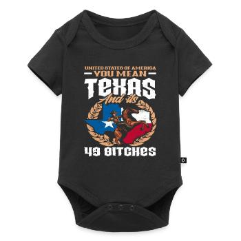 Texas États-Unis d'Amérique cadeau - Body à manches courtes Premium Bébé - noir - Devant