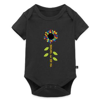 Tu es mon rayon de soleil - Autisme de tournesol - Body à manches courtes Premium Bébé - noir - Devant