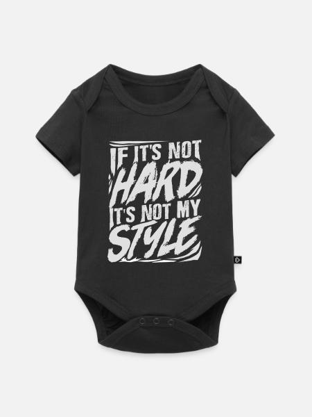 Hardstyle Techno - Baby Premium Kurzarmbody - Schwarz