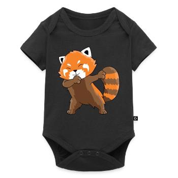 Dabbing Red Panda - Baby Premium short-sleeve bodysuit - black - Front