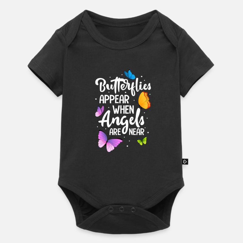 butterfly - Baby Premium short-sleeve bodysuit - black