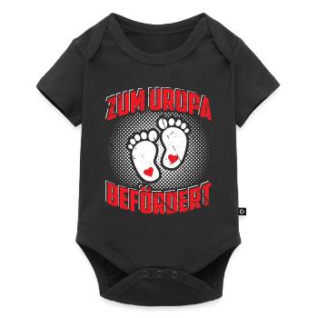 Uropa - Baby Premium Kurzarmbody - Schwarz - Vorne
