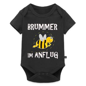 Brummer Im Anflug Pummel Hummel Imker Bienen Honig - Baby Premium Kurzarmbody - Schwarz - Vorne