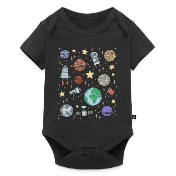 Univers Espace Espace - Body à manches courtes Premium Bébé - noir - Devant