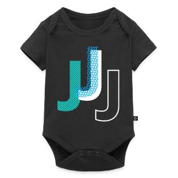 J - Baby Premium Kurzarmbody - Schwarz - Vorne