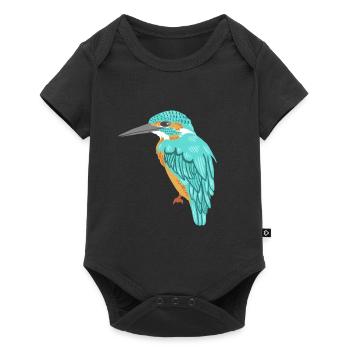 kingfisher - Baby Premium short-sleeve bodysuit - black - Front
