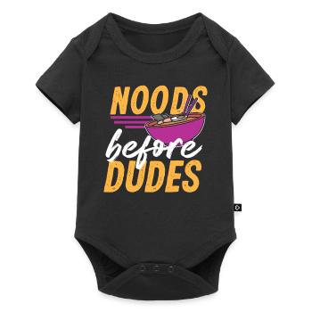 Ramen Männer - Baby Premium Kurzarmbody - Schwarz - Vorne