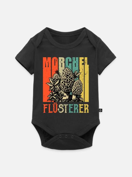 Morchel Flüsterer - Baby Premium Kurzarmbody - Schwarz