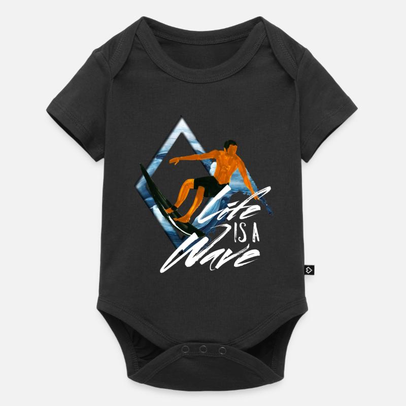 Surfer disant - Body à manches courtes Premium Bébé - noir