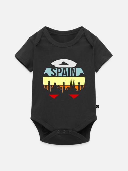 Spanien - Baby Premium Kurzarmbody - Schwarz