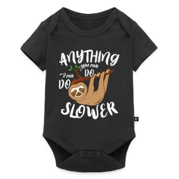 Sloth sloth baby sloth gift - Baby Premium short-sleeve bodysuit - black - Front