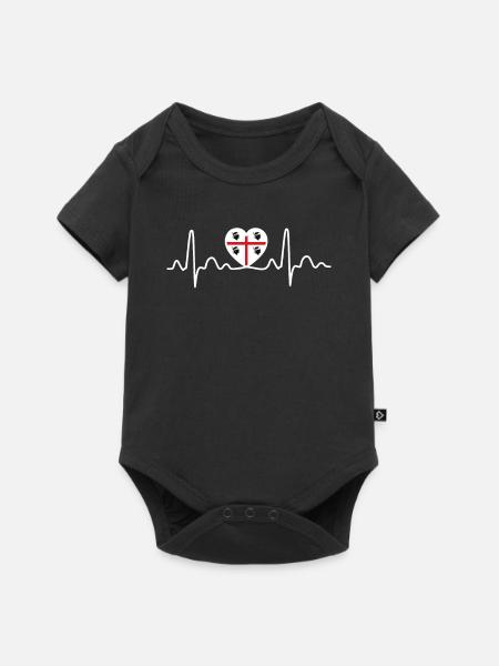 Sardinien Geschenk - Baby Premium Kurzarmbody - Schwarz