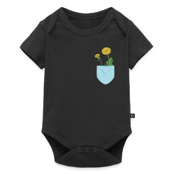 Pissenlit en sac cadeau pour les fans de pissenlit - Body à manches courtes Premium Bébé - noir - Devant