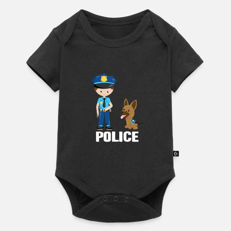 Polizei - Baby Premium Kurzarmbody - Schwarz