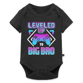 Niveau grand frère - je vais être un grand frère - Body à manches courtes Premium Bébé - noir - Devant