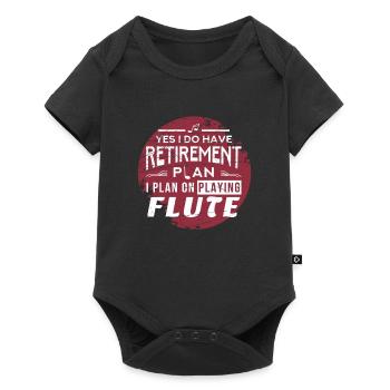 Pension de flûte - Body à manches courtes Premium Bébé - noir - Devant