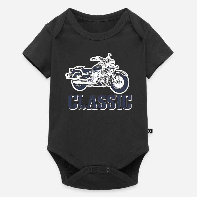 Conception de moto "classique" - Body à manches courtes Premium Bébé - noir
