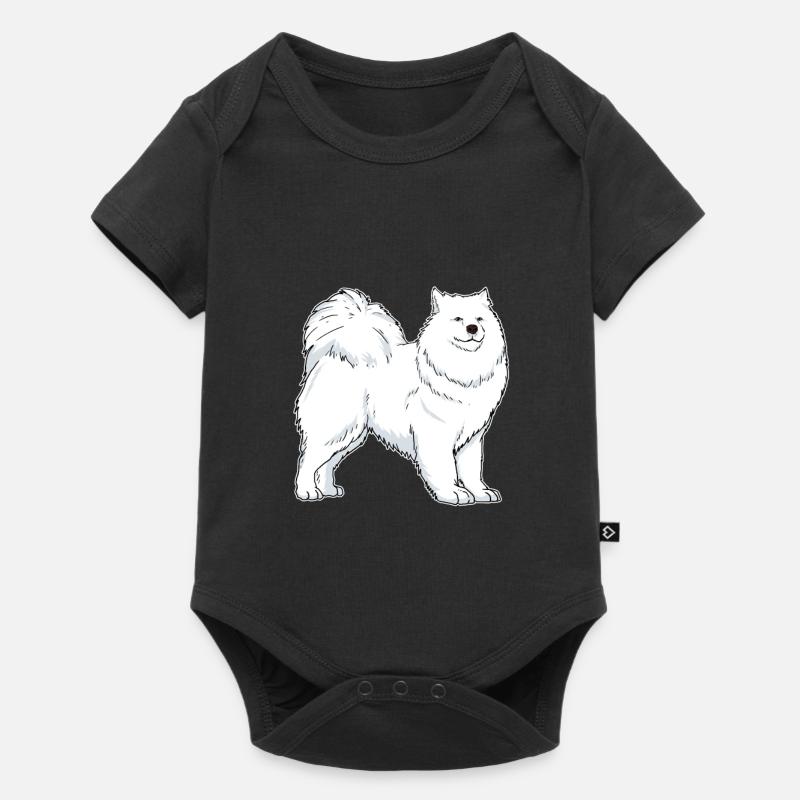 Samojede Hunde Hundehalter Geschenkidee - Baby Premium Kurzarmbody - Schwarz