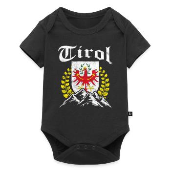 Cadeau de randonnée Tyrol du Sud Tyrol - Body à manches courtes Premium Bébé - noir - Devant