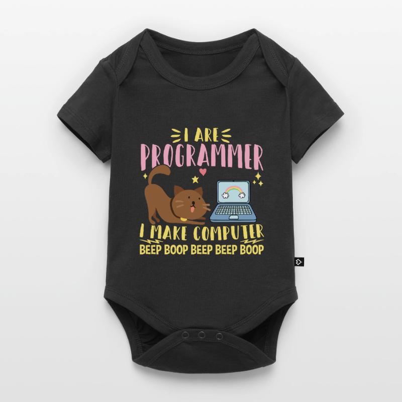 I Are Programmer I Makes Computer Beep Boop Coder Baby Premium Kurzarmbody