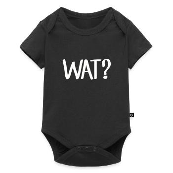 WAT? - Siegerländer Wittgensteiner Platt Siegen - Baby Premium Kurzarmbody - Schwarz - Vorne
