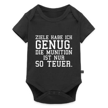 lustiger Spruch Sarkasmus Zyniker lustiges Geschen - Baby Premium Kurzarmbody - Schwarz - Vorne