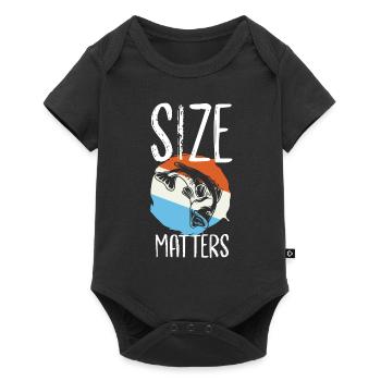 fishing fishing fishing fishing fishermen angler fish - Baby Premium short-sleeve bodysuit - black - Front