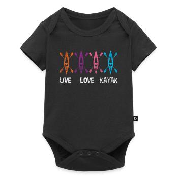 kayak - Body à manches courtes Premium Bébé - noir - Devant