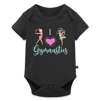 Rhythmic gymnastics gift athlete - Baby Premium short-sleeve bodysuit - black - Front