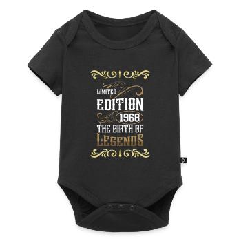 Birthday 1968 - Baby Premium short-sleeve bodysuit - black - Front