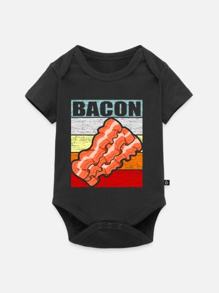 Bacon - Baby Premium Kurzarmbody - Schwarz
