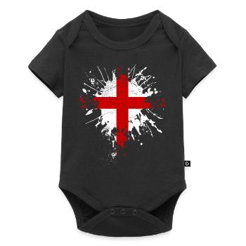 Union Jack - Baby Premium short-sleeve bodysuit - black - Front