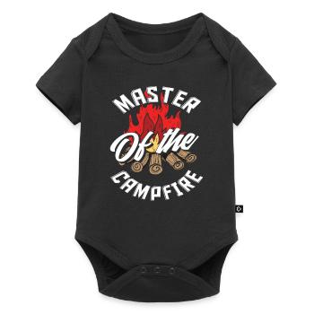 Camper Fire Adventure Camping Gift - Baby Premium short-sleeve bodysuit - black - Front