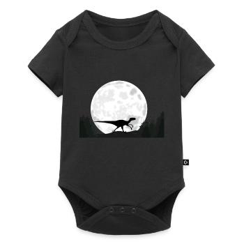 Dinosaur Velociraptor - Baby Premium short-sleeve bodysuit - black - Front
