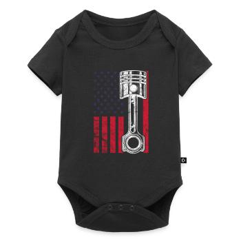 Automotive Mechanic USA - Baby Premium short-sleeve bodysuit - black - Front