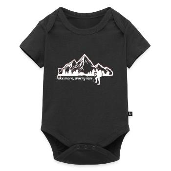 Alpinisme Randonnées Montagnes Nature Montagne Sports de montagne - Body à manches courtes Premium Bébé - noir - Devant