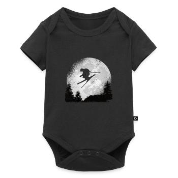 Ski gift idea skier skiing winter sports - Baby Premium short-sleeve bodysuit - black - Front