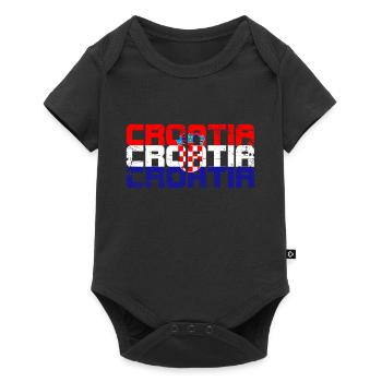 Croatia - Baby Premium short-sleeve bodysuit - black - Front