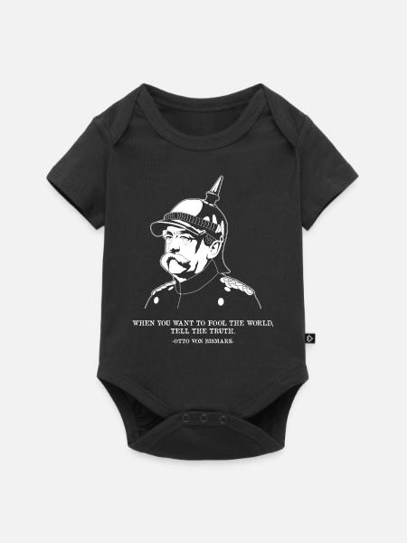 Wahrheit Deutsches Geschichtszitat Otto Von Bismarck - Baby Premium Kurzarmbody - Schwarz