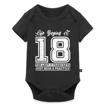 18th birthday gifts - Baby Premium short-sleeve bodysuit - black - Front