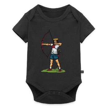 Cool Jesus tir à l’arc idée cadeau - Body à manches courtes Premium Bébé - noir - Devant