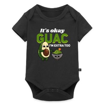 Guacamole Guac Avocado Dip Vegan - Baby Premium short-sleeve bodysuit - black - Front