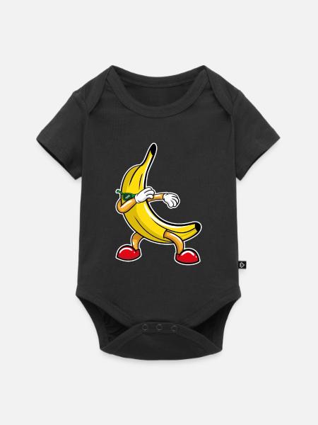 Dabbing Banane - Body à manches courtes Premium Bébé - noir
