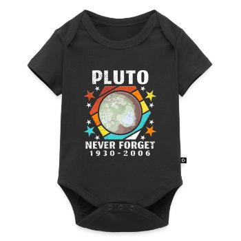 Pluton n'oublie jamais l'espace de la planète astronaute - Body à manches courtes Premium Bébé - noir - Devant