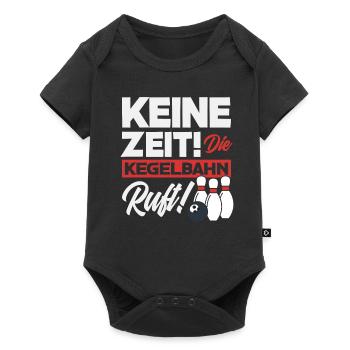 Kegeln Mannschaftssport - Baby Premium Kurzarmbody - Schwarz - Vorne