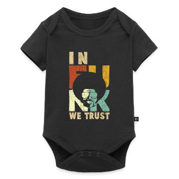 In funk we trust - Baby Premium short-sleeve bodysuit - black - Front