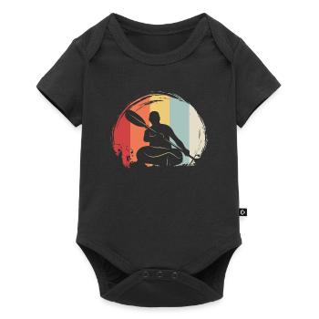 Vintage Kayaking - Baby Premium short-sleeve bodysuit - black - Front
