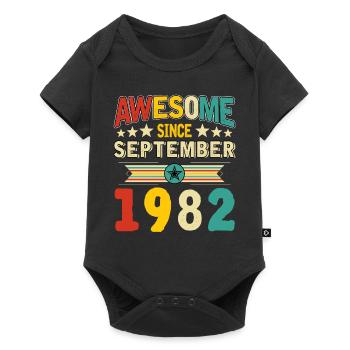 Génial depuis septembre 1982 - Body à manches courtes Premium Bébé - noir - Devant