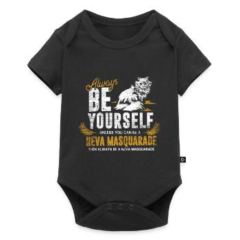 Chat Neva Masquerade - Body à manches courtes Premium Bébé - noir - Devant